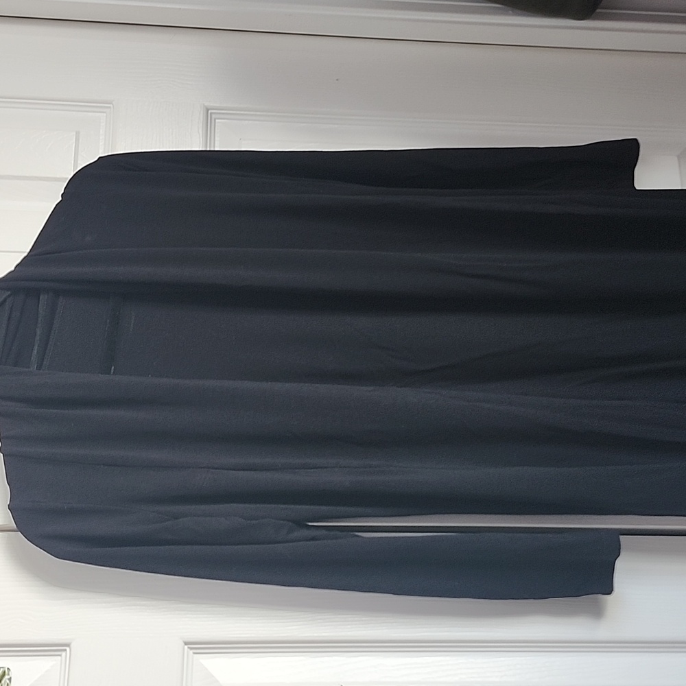 BODYPEACE Byron Bay Australia Black Open Cardigan 92% bamboo 8% spandex - Picture 7 of 8